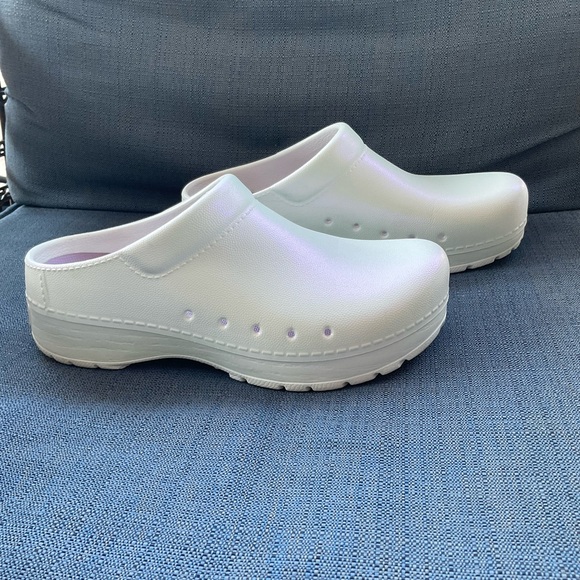 Dansko White and Purple Mules - Picture 4 of 5